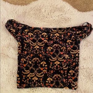 Urban Outfitters fitted off the shoulder top (S)